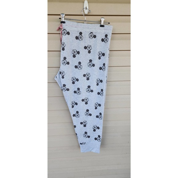 NWOT Women's Disney Parks Mickey Mouse Grey Joggers Plus Size 3X 3XL XXXL - Picture 2 of 6